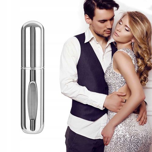 Atomizer srebrny 5 ml, buteleczka na perfumy. Idealna w podróż. na Arena.pl