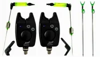 ZESTAW 2x SYGNALIZATOR WĘDKARSKI CZUJNIK DIODY LED+ 2x SWINGER+ 2x PODPÓRKA