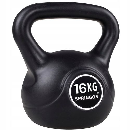 KETTLEBELL DO ĆWICZEŃ 16 KG KULA KETTLE HANTLA FITNESS ABS HANTEL CIĘŻAR na Arena.pl