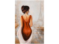 OBRAZ PARIS WALK WIEŻA EIFFA KOBIETA KOLORY