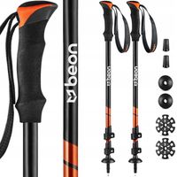 KIJKI TREKKINGOWE TELESKOPOWE KIJE DO CHODZENIA W GÓRY SKŁADANE BEON