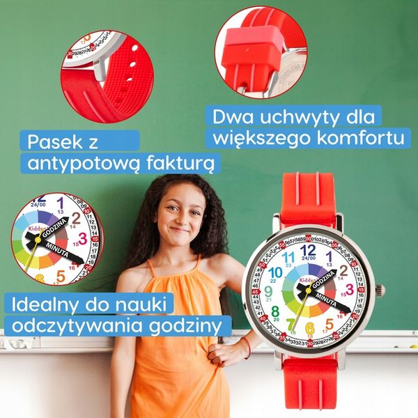 Kiddus Nauczyciel Czasu Polski Czerwony zdjęcie 5