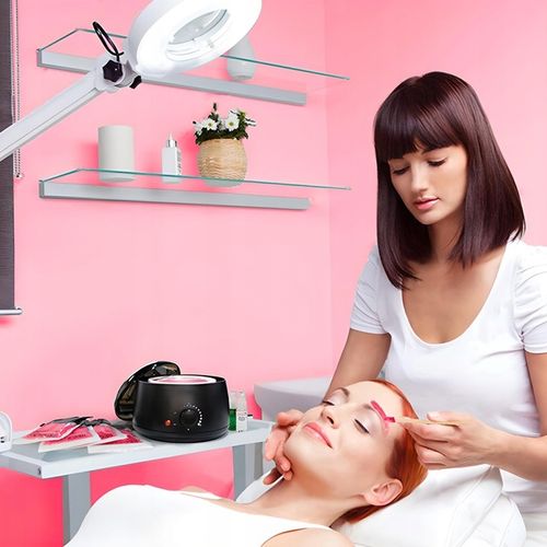 PODGRZEWACZ WOSKU + TWARDY WOSK 400g+100 PATYCZKÓW ZESTAW DO DEPILACJI na Arena.pl