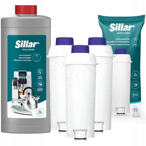 Odkamieniacz do ekspresu 1l + 3x filtr wody do ekspresu Delonghi - na Arena.pl
