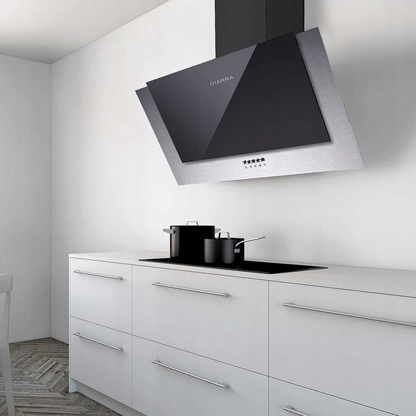 Ciarra CBCB6736C okap naścienny 60 cm, 380 m³/h, oświetlenie LED, 2 filtry zdjęcie 8