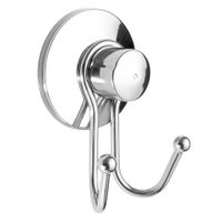 Haczyk łazienkowy na przyssawkę srebrny - Yoka