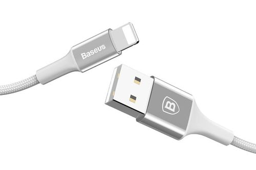 Baseus Shining kabel USB Lightning iPhone 2A 1m Srebrny na Arena.pl