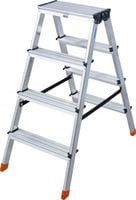 DRABINA DWUSTRONNA ALUMINOWA 2X4 STOPNIE 150KG DOPPLO MONTO KRAUSE