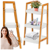 Regał szafka półka stoliczek nocny bambus