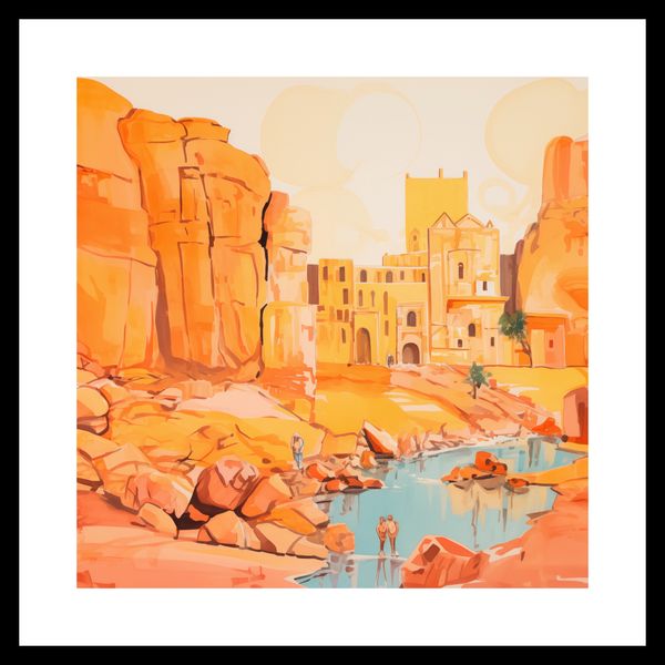 Plakat 40x40cm Ruiny pod Słońcem zdjęcie 3