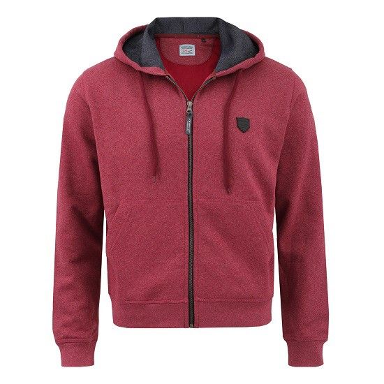 Bluza męska z kapturem bordowy melanż Asman Rozmiar - M zdjęcie 1