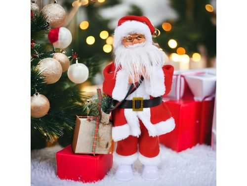 Mikołaj grający świąteczny duży tańczy świeci muzyka figurka xxl na Arena.pl