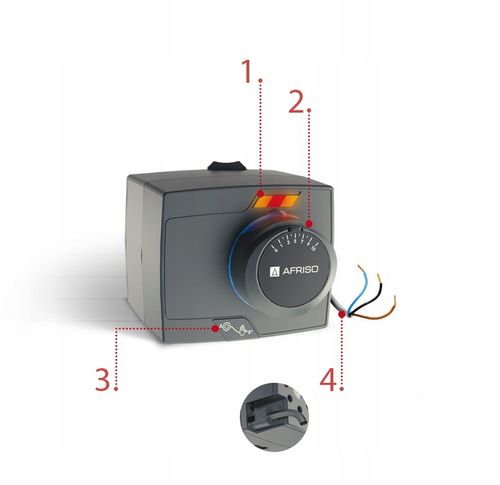 SIŁOWNIK NAPĘD ELEKTRYCZNY DO ZAWORU ZAWORÓW MIESZAJĄCYCH ARM 343 AFRISO na Arena.pl