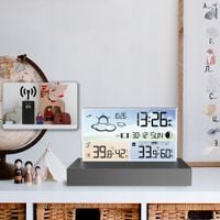 STACJA POGODOWA BEZPRZEWODOWA TERMOMETR HIGROMETR Z CZUJNIK ZEWNĘTRZNY IPX4
