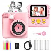 APARAT NATYCHMIASTOWY DLA DZIECI Z 3 ROLKI PAPIERU DO DRUKU EKRAN 2,4 CALA