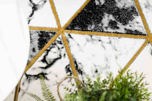 RUG/LU/ESTEMA/MARBLETRIANGLES/BLACK+GOLD/R120 na Arena.pl
