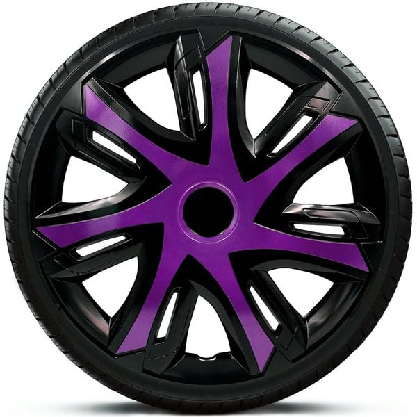 4x Kołpaki 15 N-POWER FIOLETOWE TUNING zdjęcie 1