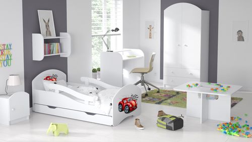 Łóżko dziecięce LEO 140x70 białe na Arena.pl