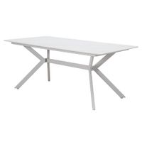 STÓŁ OGRODOWY BALLENA ZE SZKLANYM BLATEM