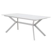 STÓŁ OGRODOWY BALLENA ZE SZKLANYM BLATEM