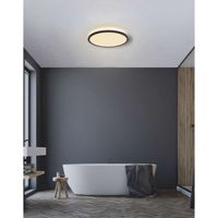 Nowoczesna LAMPA sufitowa SAPANA 41562-24B Globo okrągły plafon LED 24W 3000K do łazienki IP44 czarny