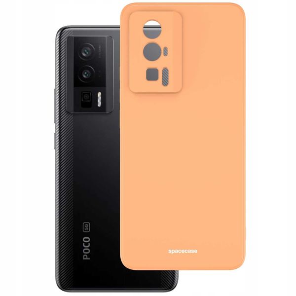 Spacecase Silicone Case Poco F5 Pro Orange zdjęcie 2