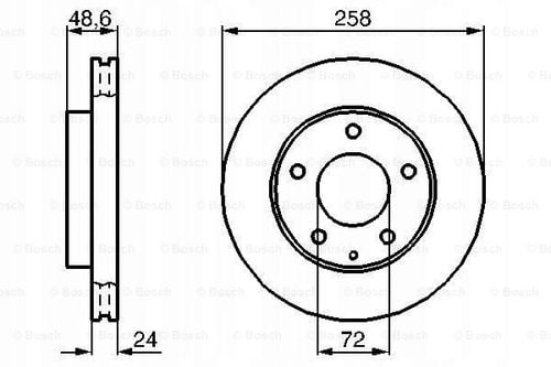 TARCZA HAM PRZOD 258X24 V BOSCH na Arena.pl