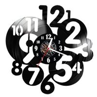 Zegar ścienny z płyty winylowej Cyfry 213.14