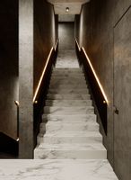 Płytki schodowe marmurowe z SZARĄ ŻYŁĄ, SZARA SMUGA 100x30 WYSOKI POŁYSK