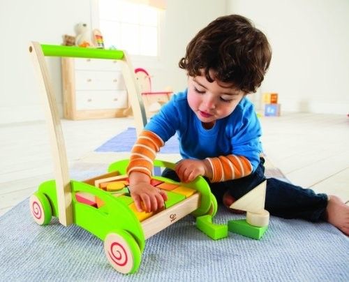 HAPE Wózek Pchacz z klockami na Arena.pl