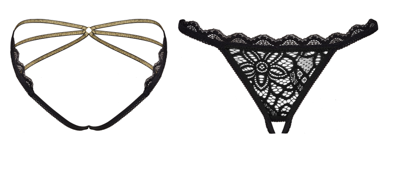 Otwarte Seksowne Stringi Muled Black Livco Corsetti L/XL zdjęcie 7