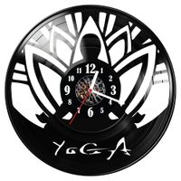 Zegar ścienny z płyty winylowej Yoga 800.14