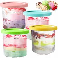 Pojemniki do lodów do Ninja Creami NC300EU 4 sztuki z pokrywką