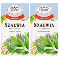 Malwa Herbatka ziołowa szałwia 20 g (20 x 1 g) x 2 sztuk