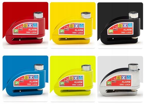 Blokada Tarczy Hamulcowej z Alarmem Do Motocykli i Rowerów Wodoodporna na Arena.pl