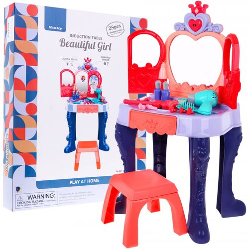 Interaktywna Toaletka Dla Dziewczynek 3+ Magiczna Różdżka + Otwierane Lustr na Arena.pl