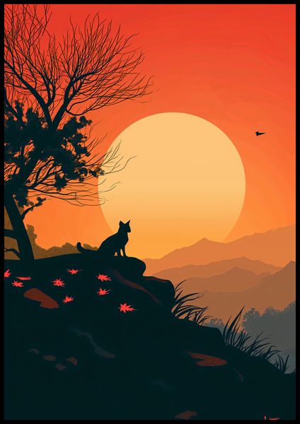 Plakat 70x100cm Kocie Wzgórze zdjęcie 2