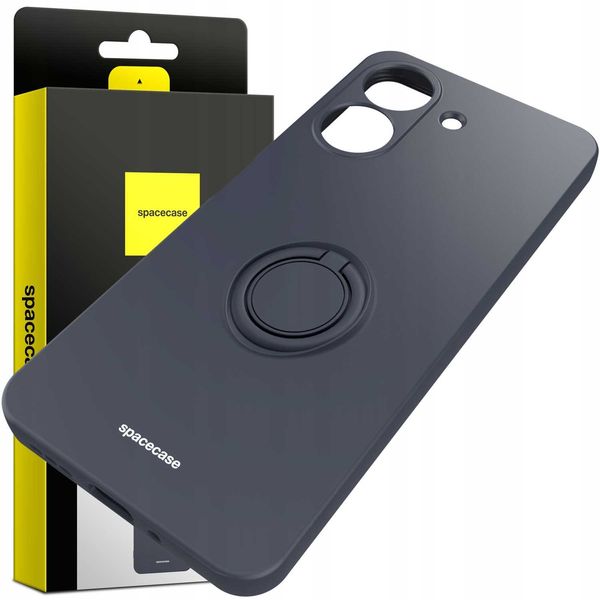 Spacecase Silicone Ring Redmi 13C 4G / Poco C65 Black zdjęcie 2