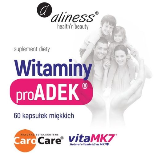 ALINESS WITAMINA A D E K2 MK-7 proADEK COMPLEX 60 kapsułek miękkich na Arena.pl