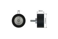 ROLKA PROWADZĄCA PASKA BMW 5 E60 2007 2008 2009