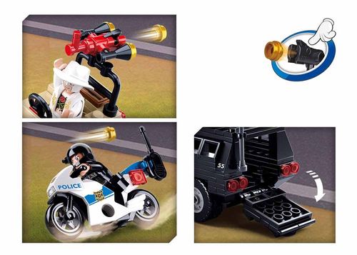 KLOCKI SLUBAN POLICE Pojazd pancerny 324 kompatybilne z LEG COB na Arena.pl