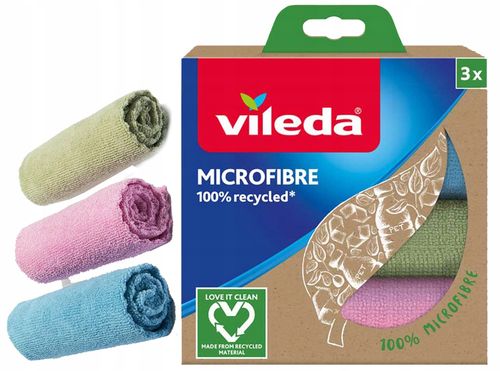 ściereczka vileda mikrofibra 100% recycled 3 szt. na Arena.pl