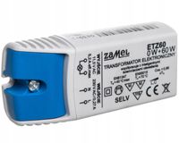 ZAMEL TRANSFORMATOR ELEKTRONICZNY 11,5V AC 0-60W ETZ60 DO HALOGENÓW