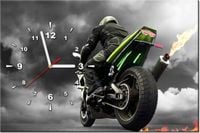 60CM 40CM ZEGAR OBRAZ MONSTERBIKE DRUK PŁÓTNO RAMA