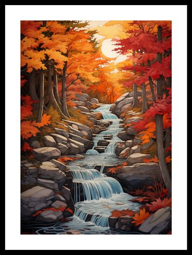 Plakat 29,7x42cm Jesienne Wodospady na Arena.pl