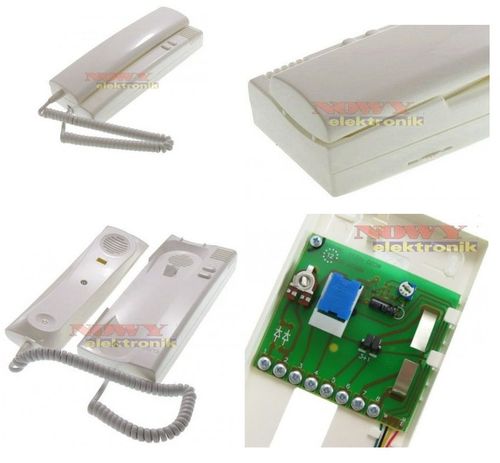 Domofon analogowy 3+1 oraz 5+1 Wekta Unifon TK-6 biały na Arena.pl