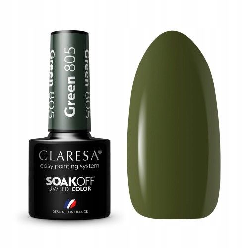 CLARESA Lakier hybrydowy GREEN 805 - 5g zdjęcie 1