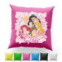 POSZEWKA Z NADRUKIEM BAWEŁNIANA 40x40CM - KSIĘŻNICZKI PRINCESS BAJKA