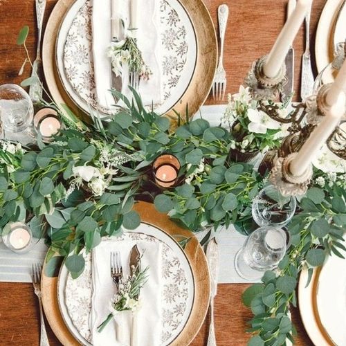 Girlanda Eukaliptus Bluszcz Sztuczne Zielone Listki Komunia Wesele 2 Metry na Arena.pl