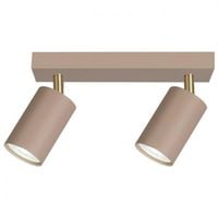 Kinkiet GU10 LED Bardo ruchomy x2 beż+złoty